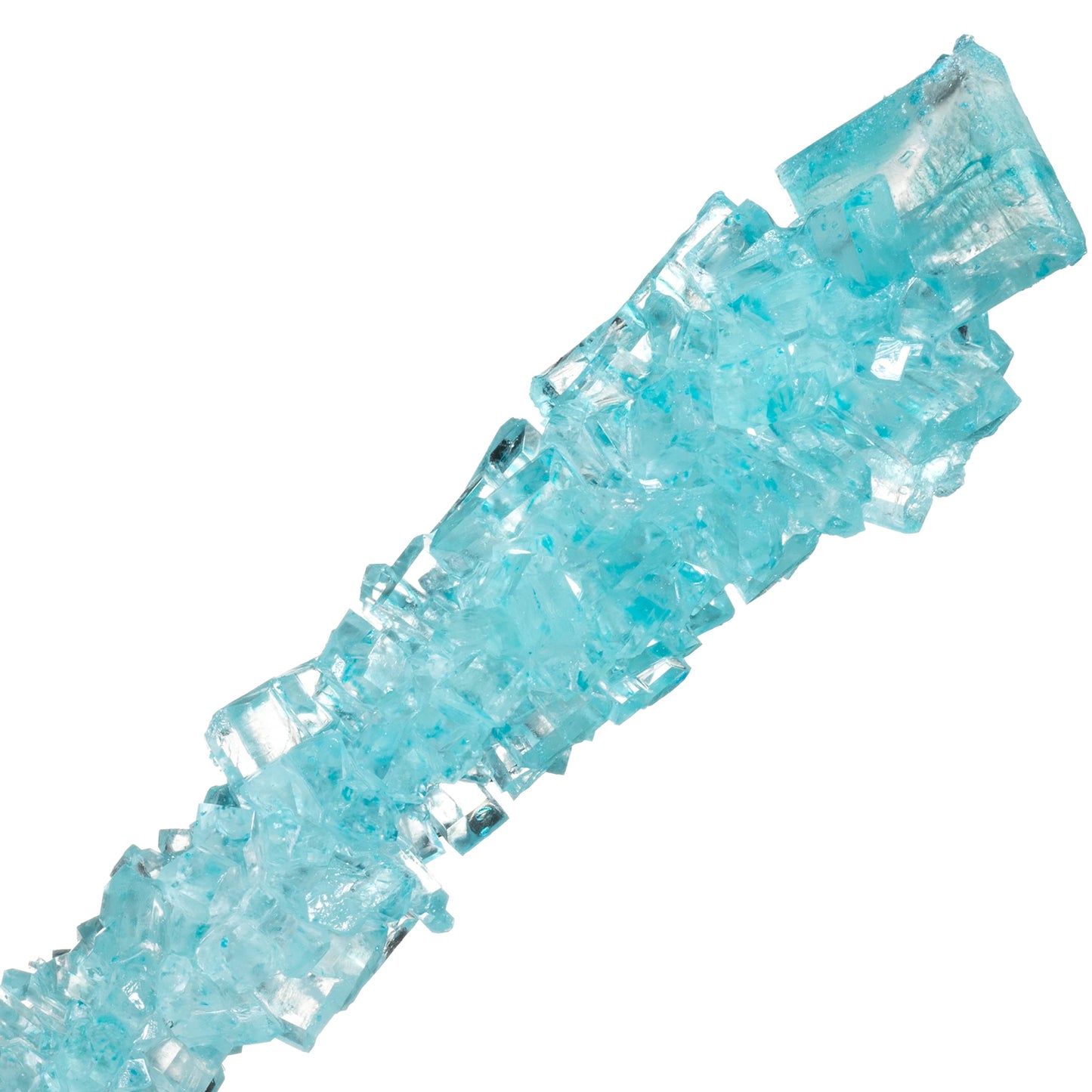 Candy Envy - Light Blue Rock Candy Sugar Sticks - Cotton Candy Flavored - 24 Indiv. Wrapped