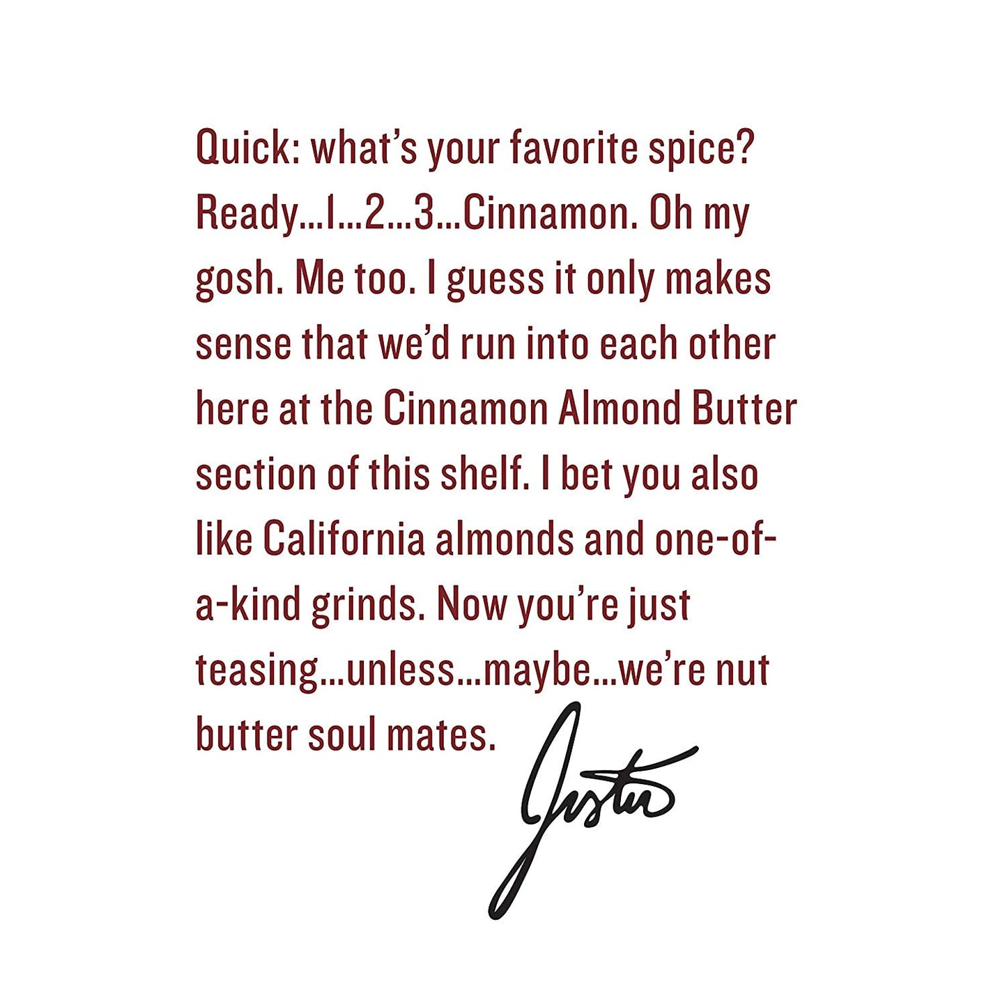 Justin'S Cinnamon Almond Butter Squeeze Packs, Gluten-Free, Non-Gmo, Responsibly Sourced, 11.15 Ounce (Pack Of 10)