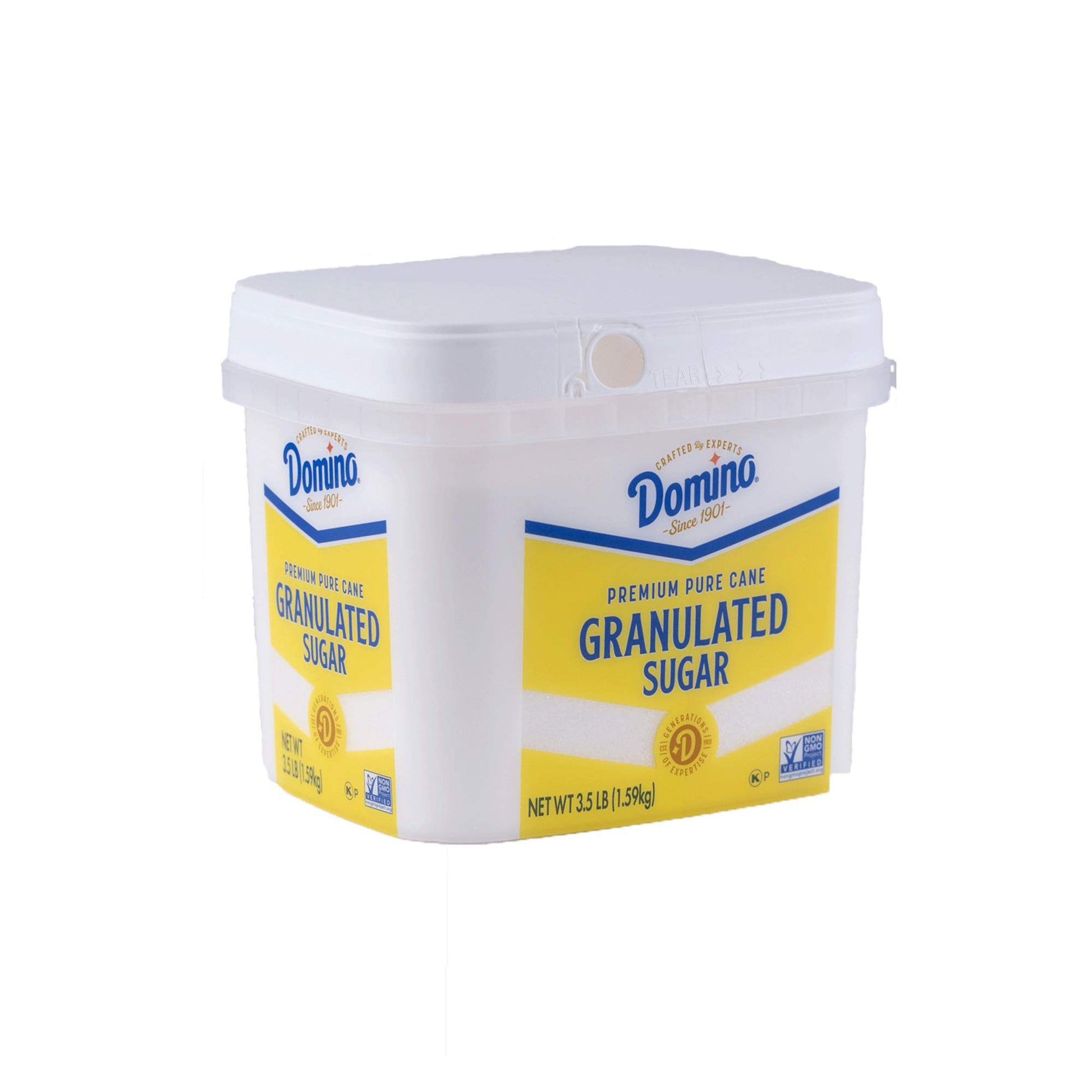 Domino Premium Pure Cane Granulated Sugar, 56 Ounce Baking Tub