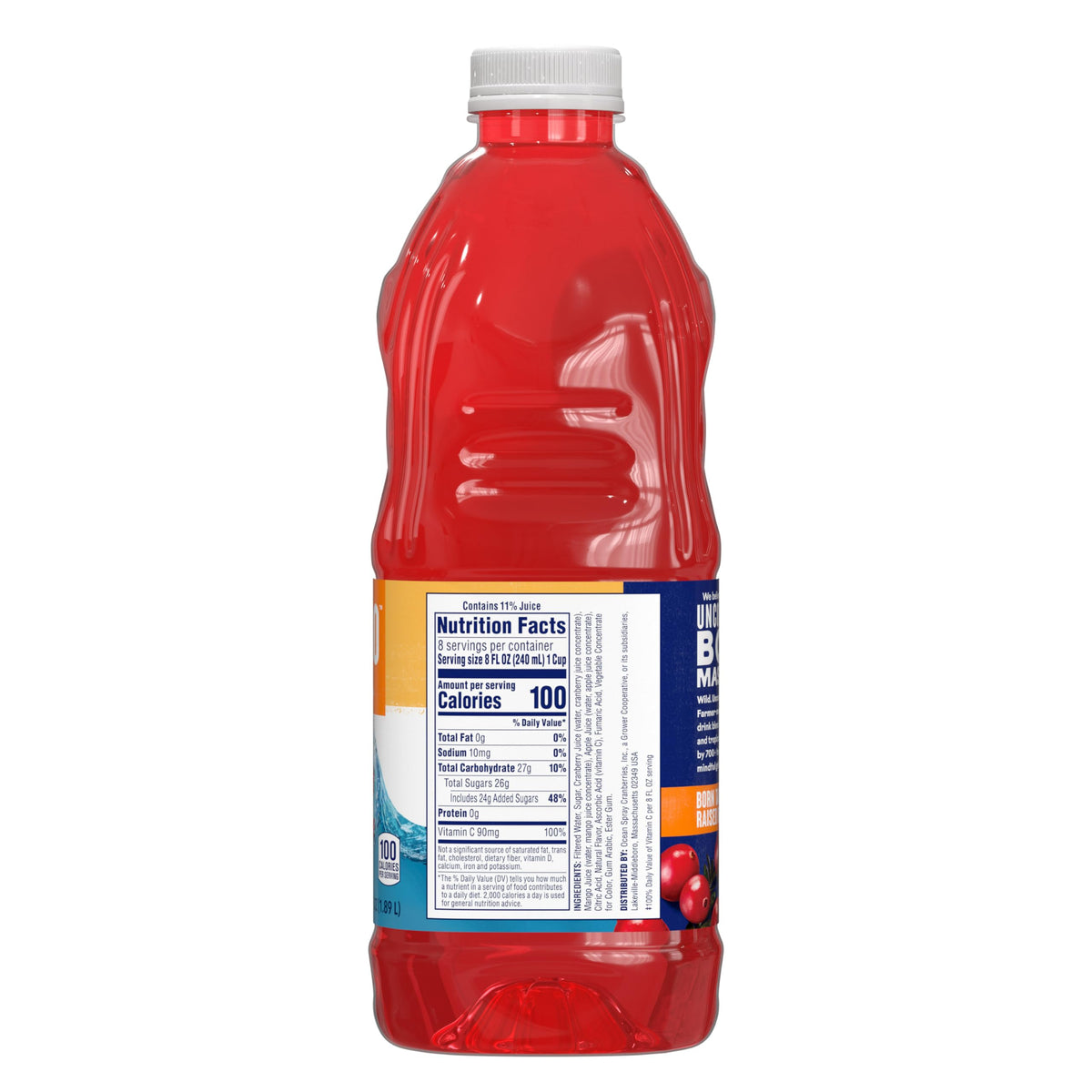 Ocean Spray Cran-Mango Cranberry Mango Juice Drink  64 Fl Oz Bottle (Pack of 8)