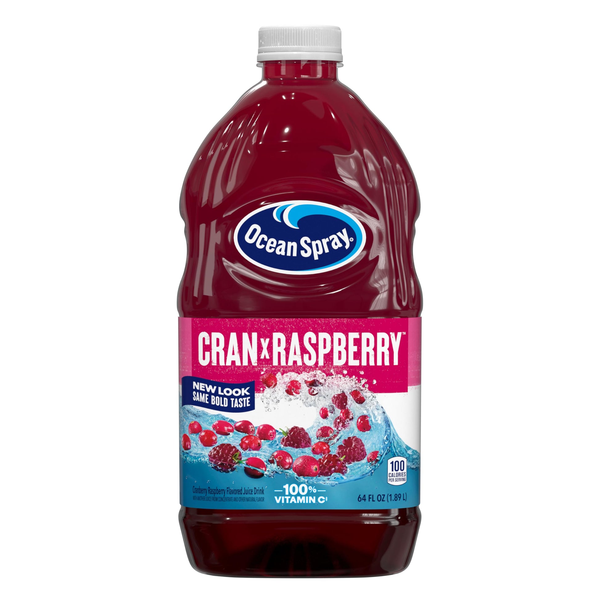 Ocean Spray Cran-Raspberry Cranberry Raspberry Juice Drink, 64 Ounce Bottles (Pack of 8)