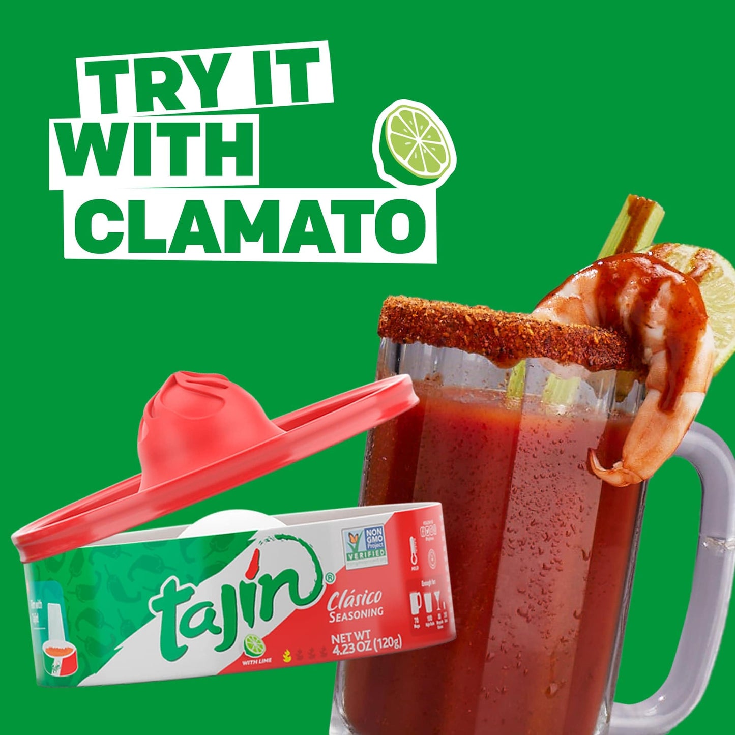 Taj  n Cl  sico Chile Lime Seasoning Rimmer 4.23 oz