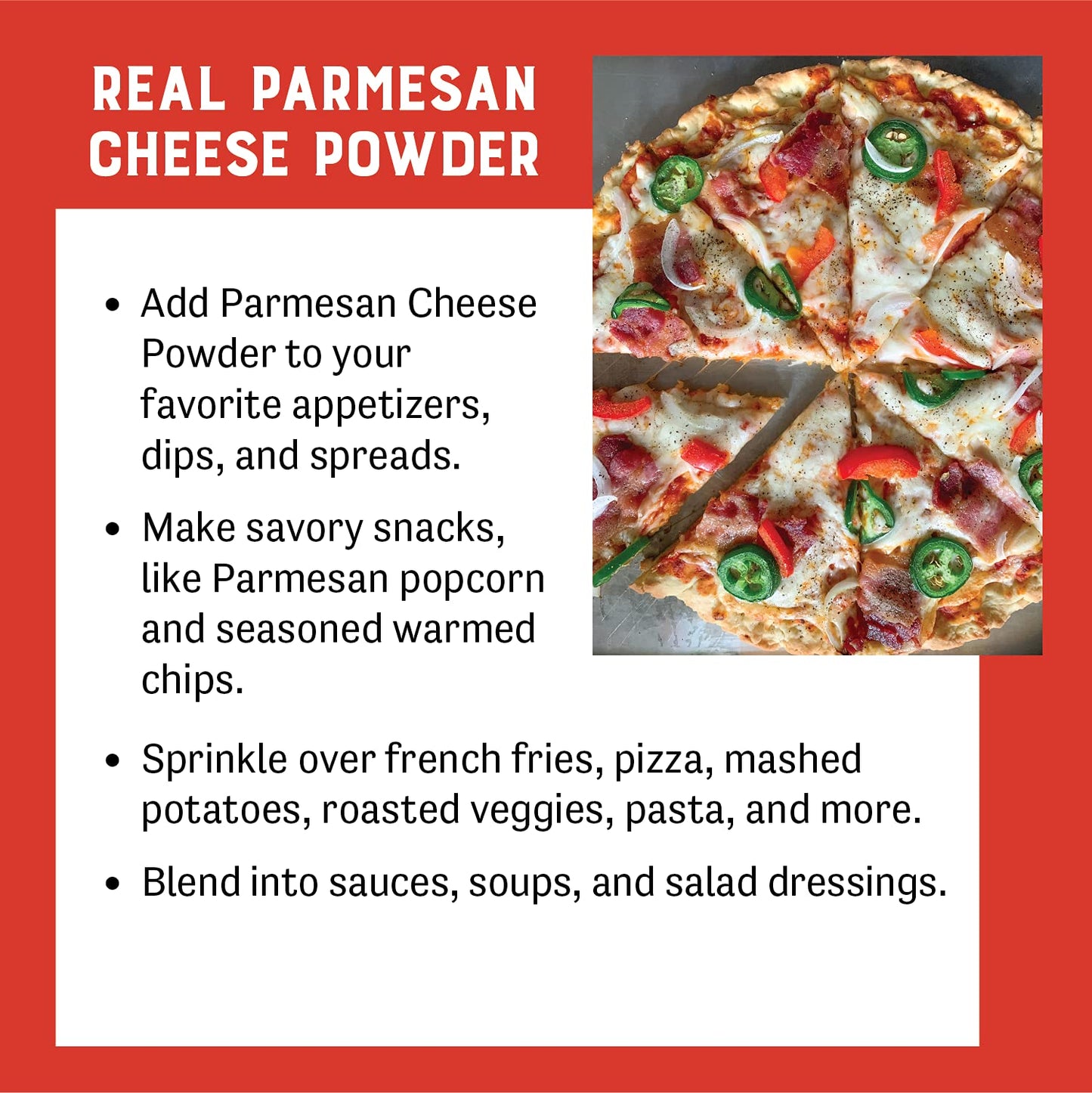 Judees Parmesan Cheese Powder - 100% Non-GMO, Keto-Friendly, Gluten-Free - 11.25oz