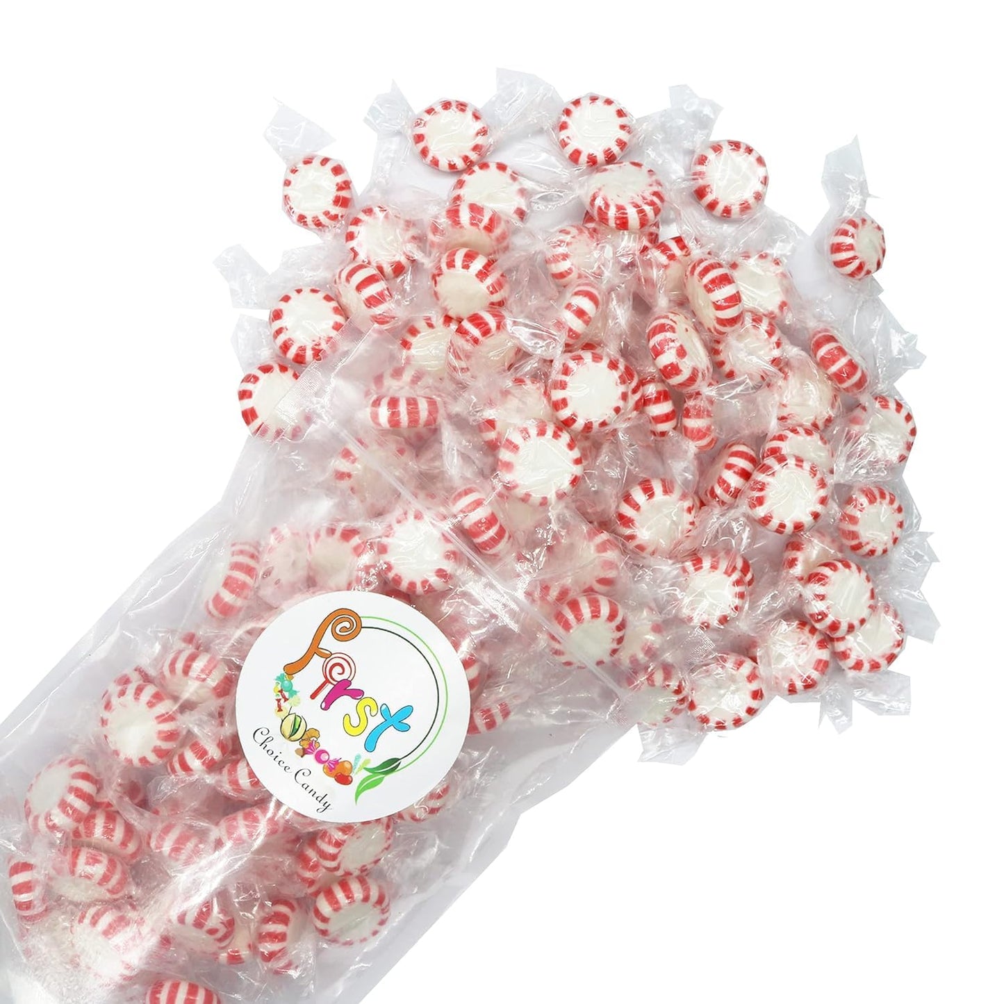 Firstchoicecandy Starlight Mint Hard Candy Disc (5 Pound (Pack Of 1), Red Peppermint)