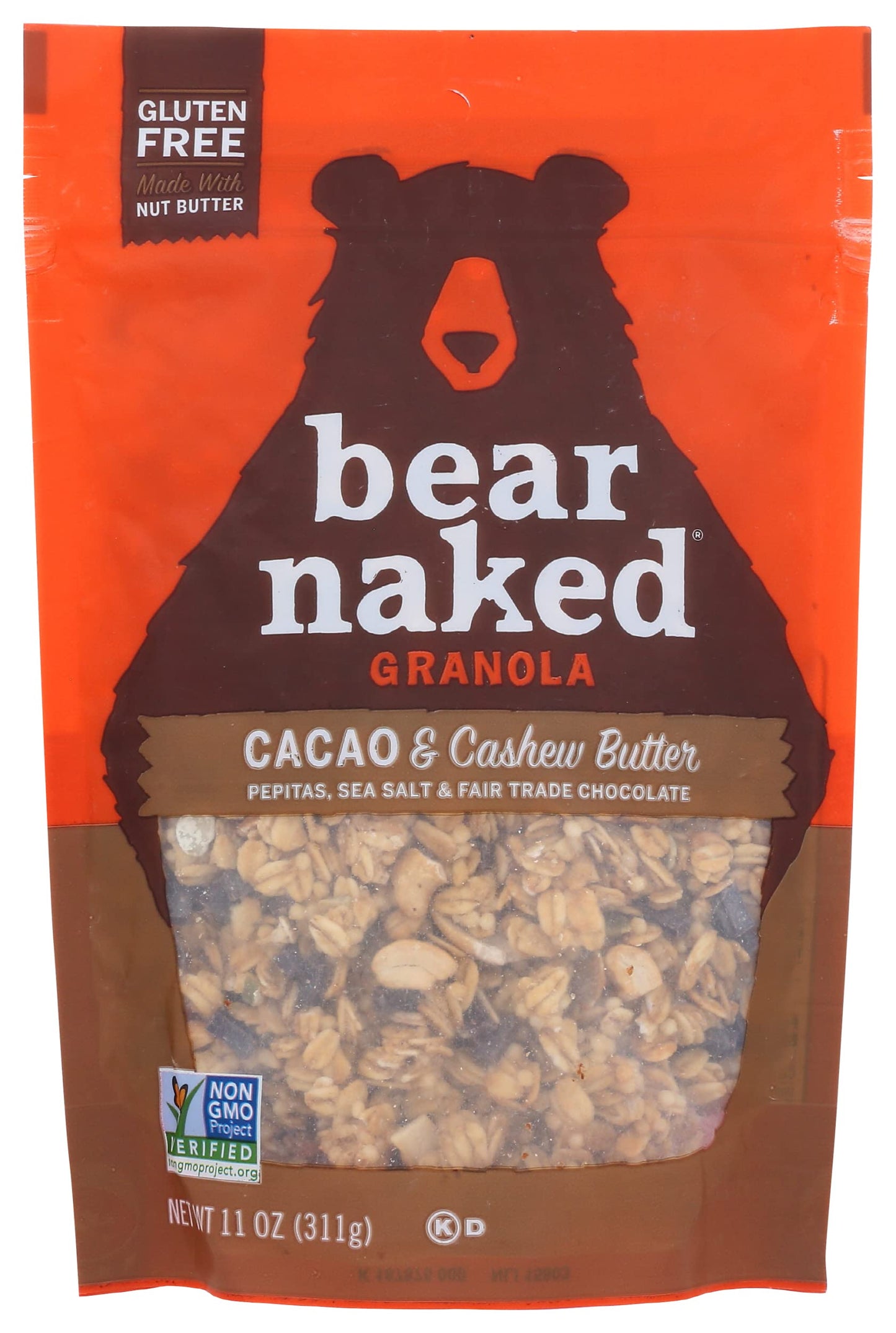 Bear Naked Cacao & Cashew Butter Granola - 11oz, 6 Pack