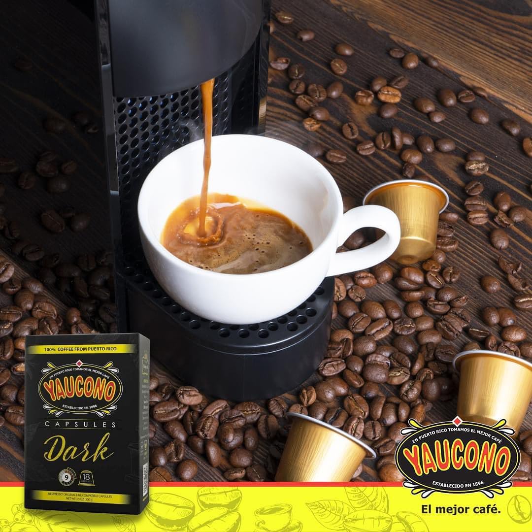 Yaucono Espresso compact pieces, Dark Roast, Compatible with Nespresso, 18 Count
