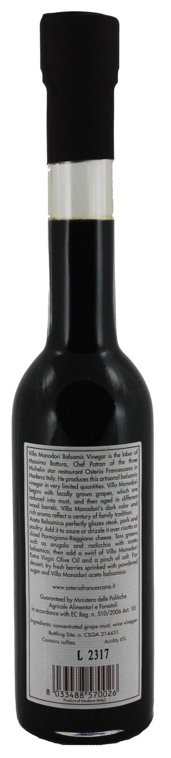 Villa Manodori Balsamic Vinegar