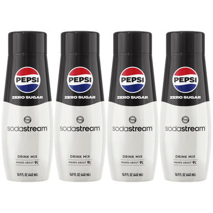 SodaStream Pepsi Zero Sugar Beverage Mix (440ml, Pack of 4)