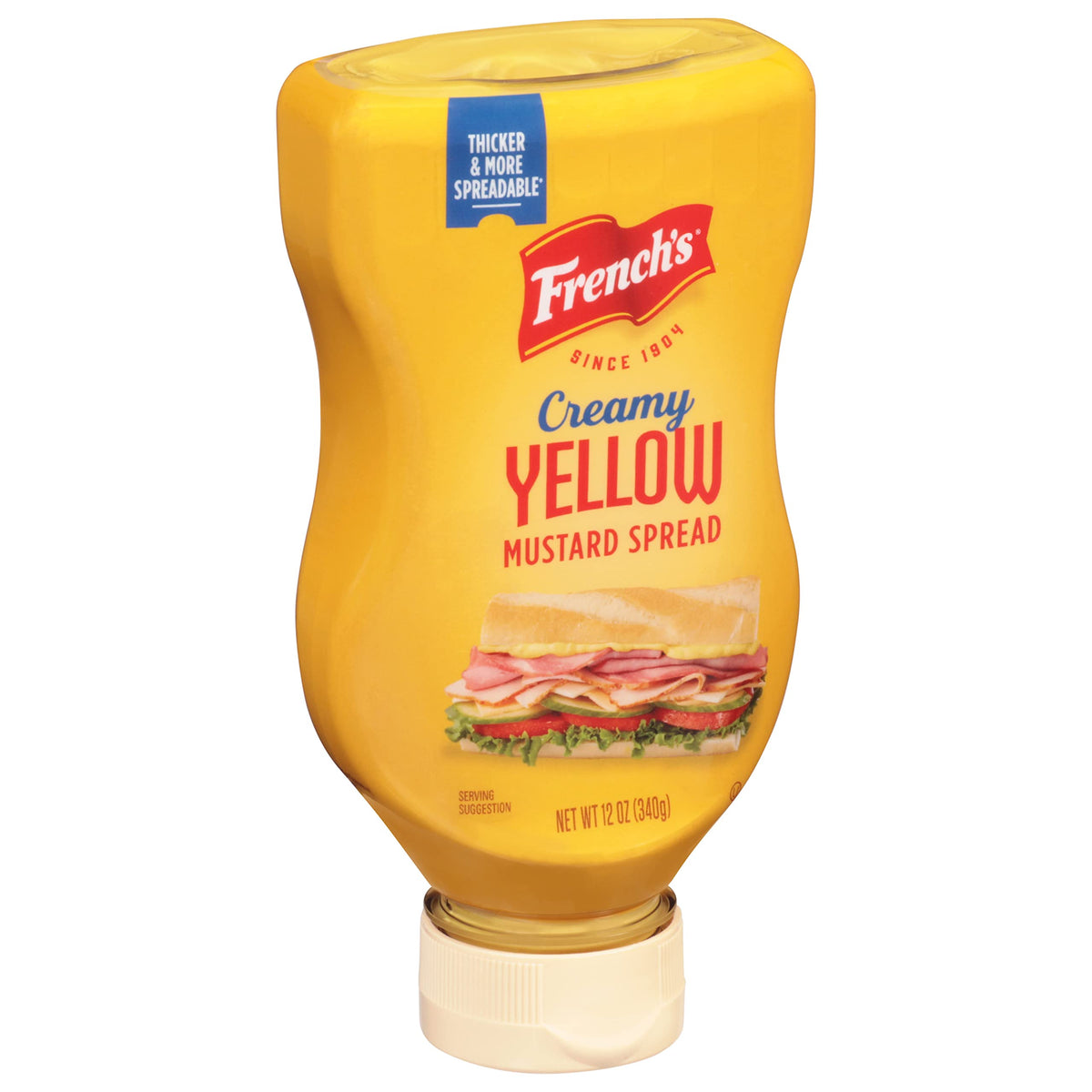 French s Creamy Yellow Mustard Spread, 12 oz (Pack of 8)