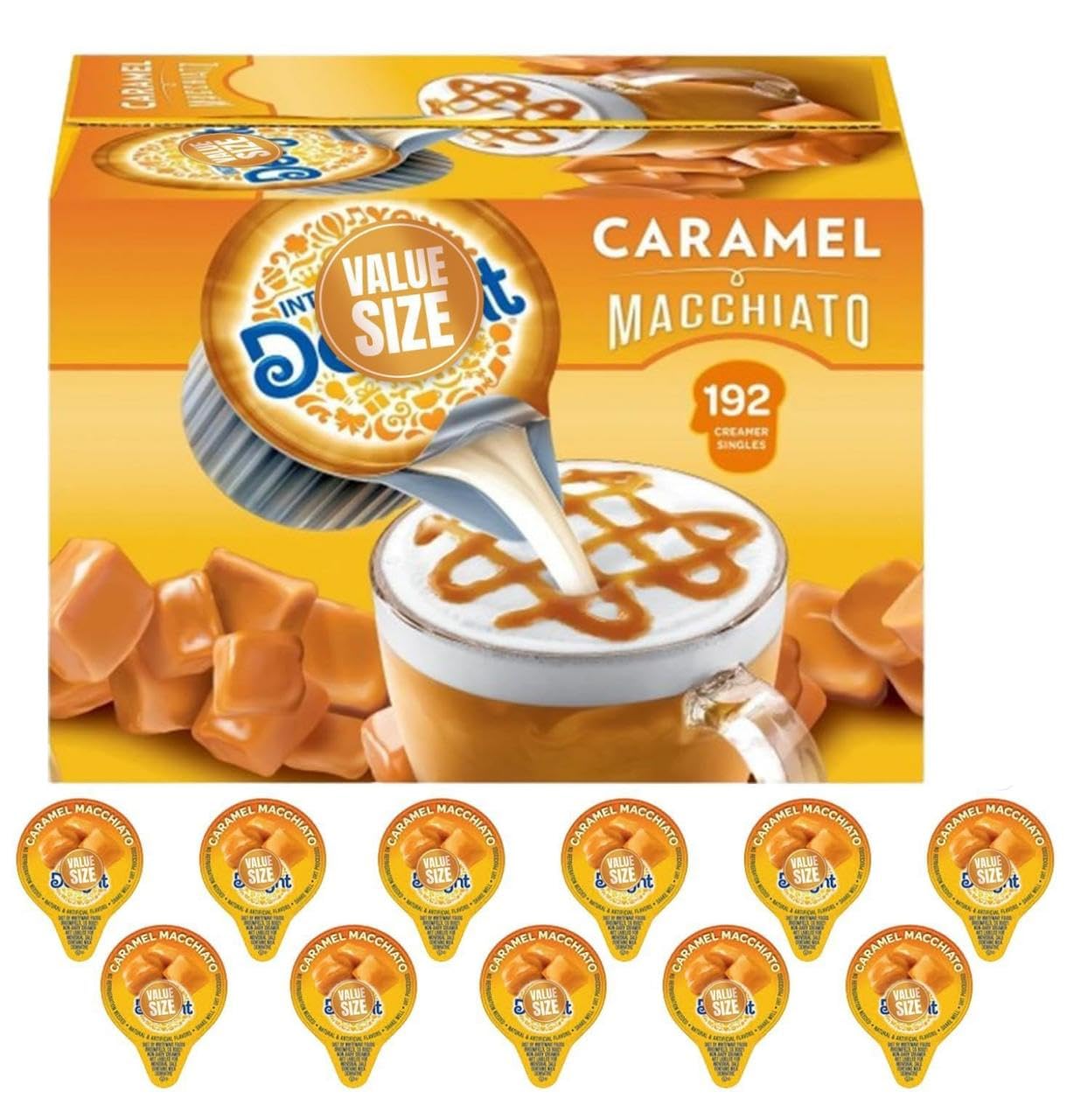 Generic Coffee Creamer Single Caramel Macchiato 192 ct. - 8 x 10 x 7 inches