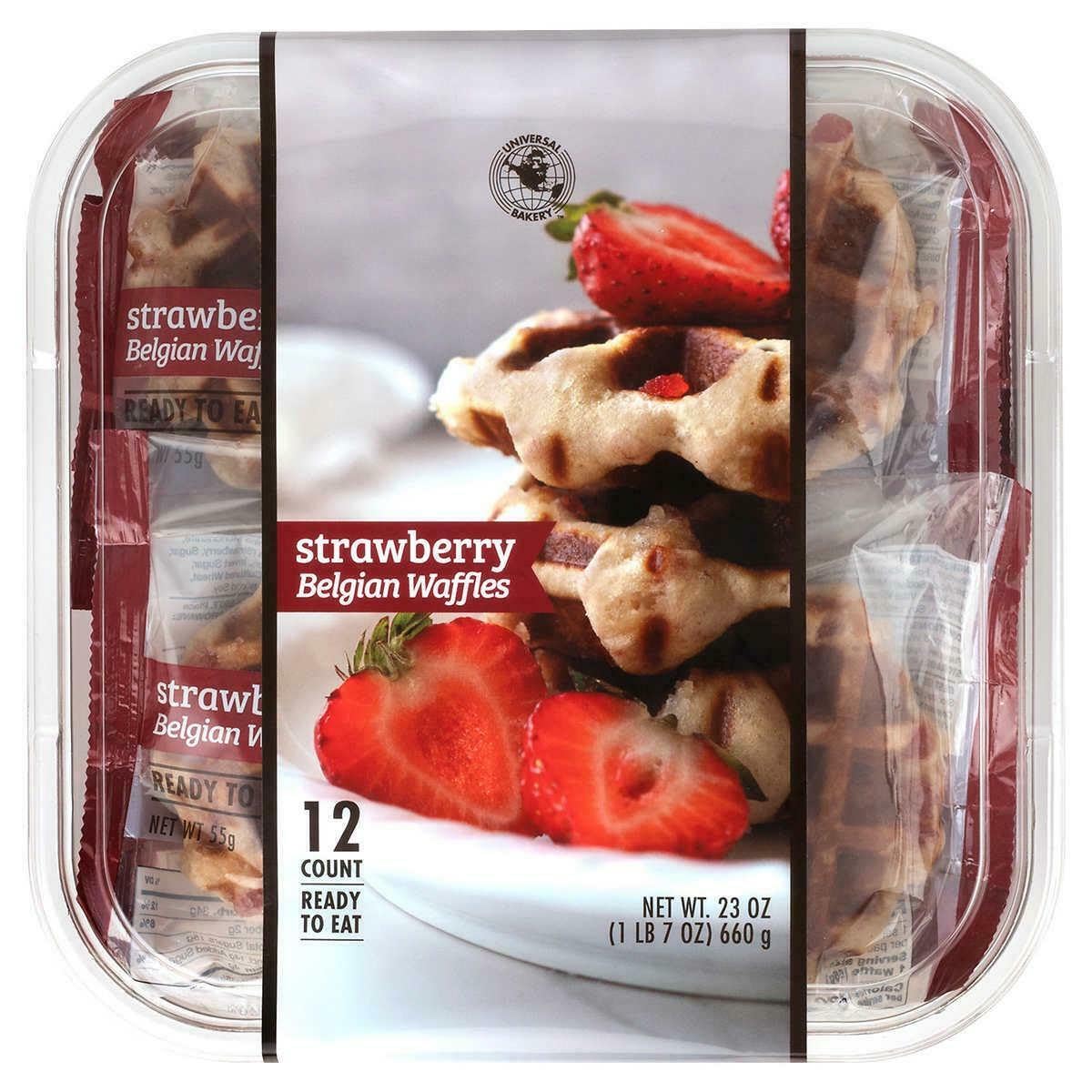 Universal Bakery Strawberry Belgian Waffles