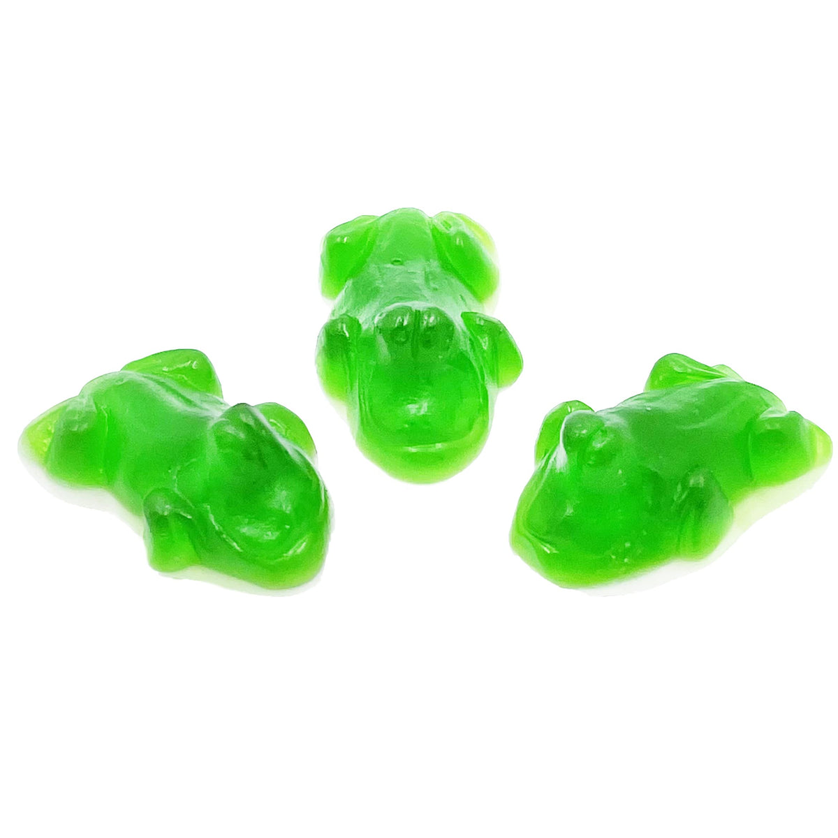 Fruidles Green Frogs Gummi Candy, Delicious Fruit Flavors Gummies (1 Pound)