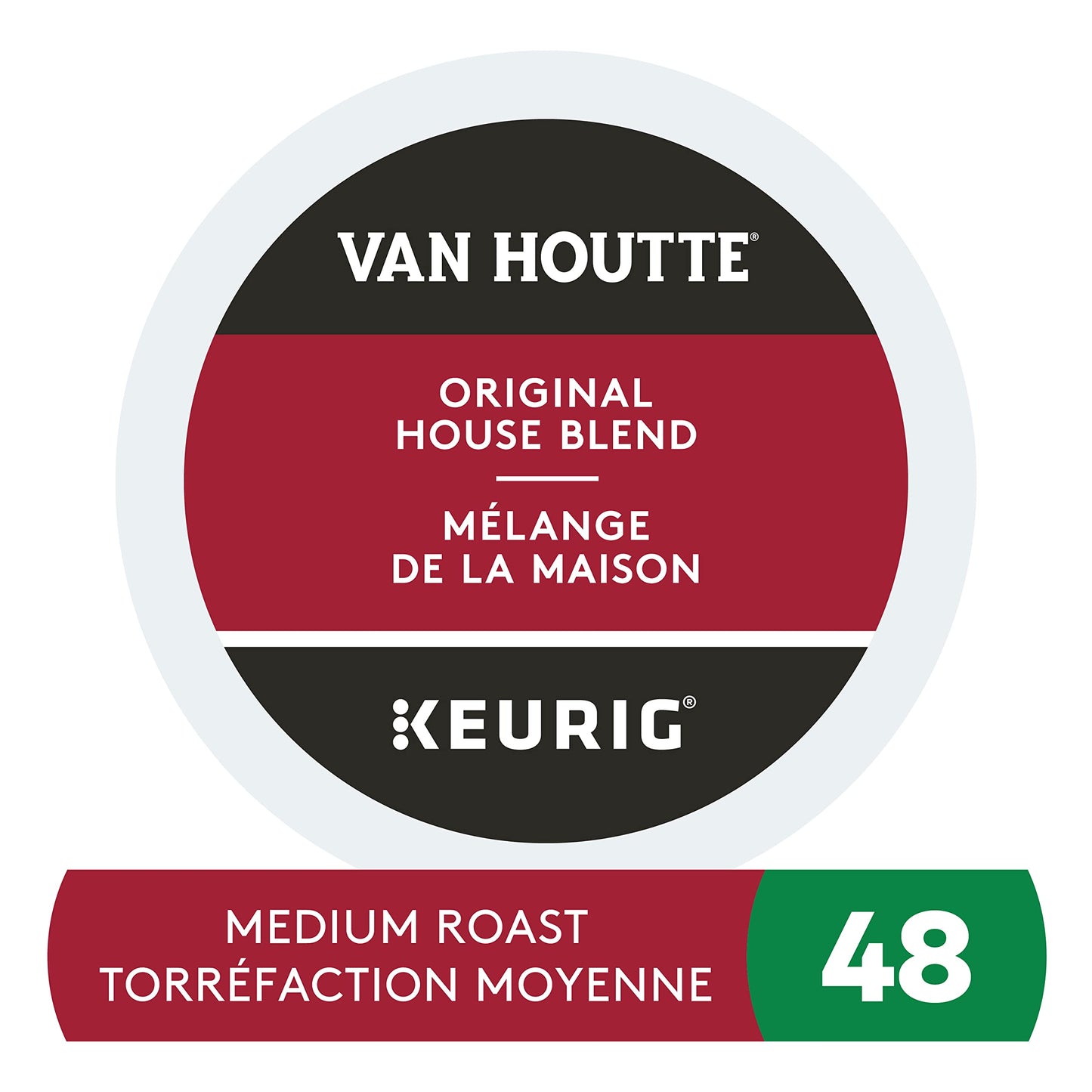 48 Pack Single Serve Van Houtte Medium Roast House Blend K-Cup Pods