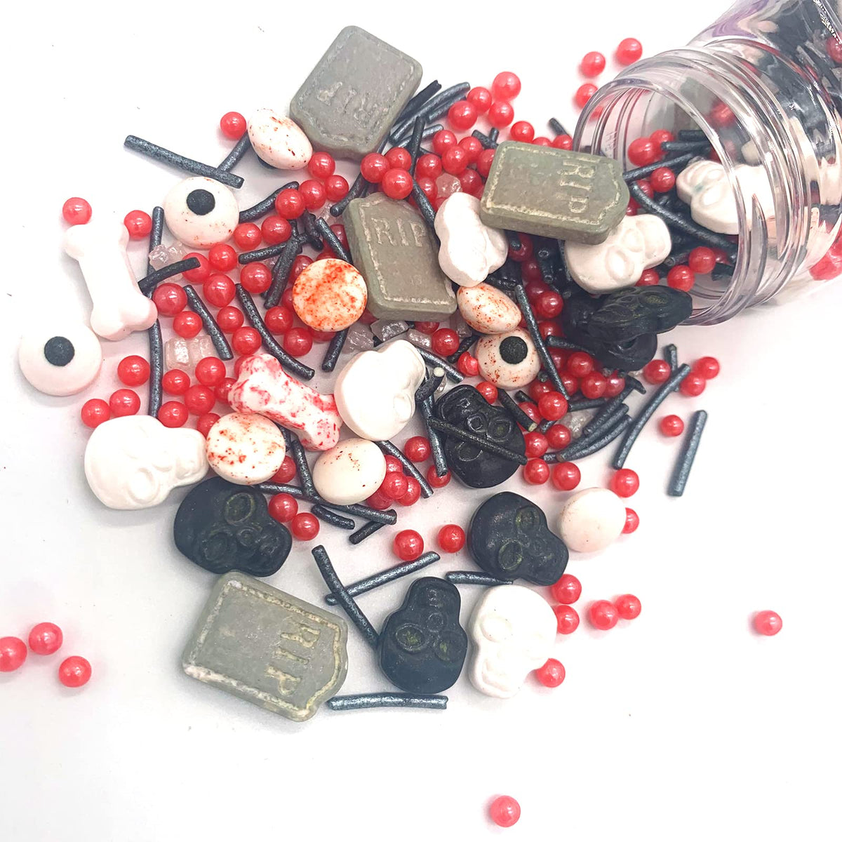 7 Ounce Eyes Pumpkin Vampire Sprinkles Halloween Sprinkle Skull Halloween Cupcakes Cake Topper Decoration