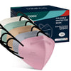 Halidodo 100 Packs Individually Wrapped Kn95 Face Mask 5-Ply Breathable & Comfortable Filter Safety Mask With Elastic Ear Loop A
