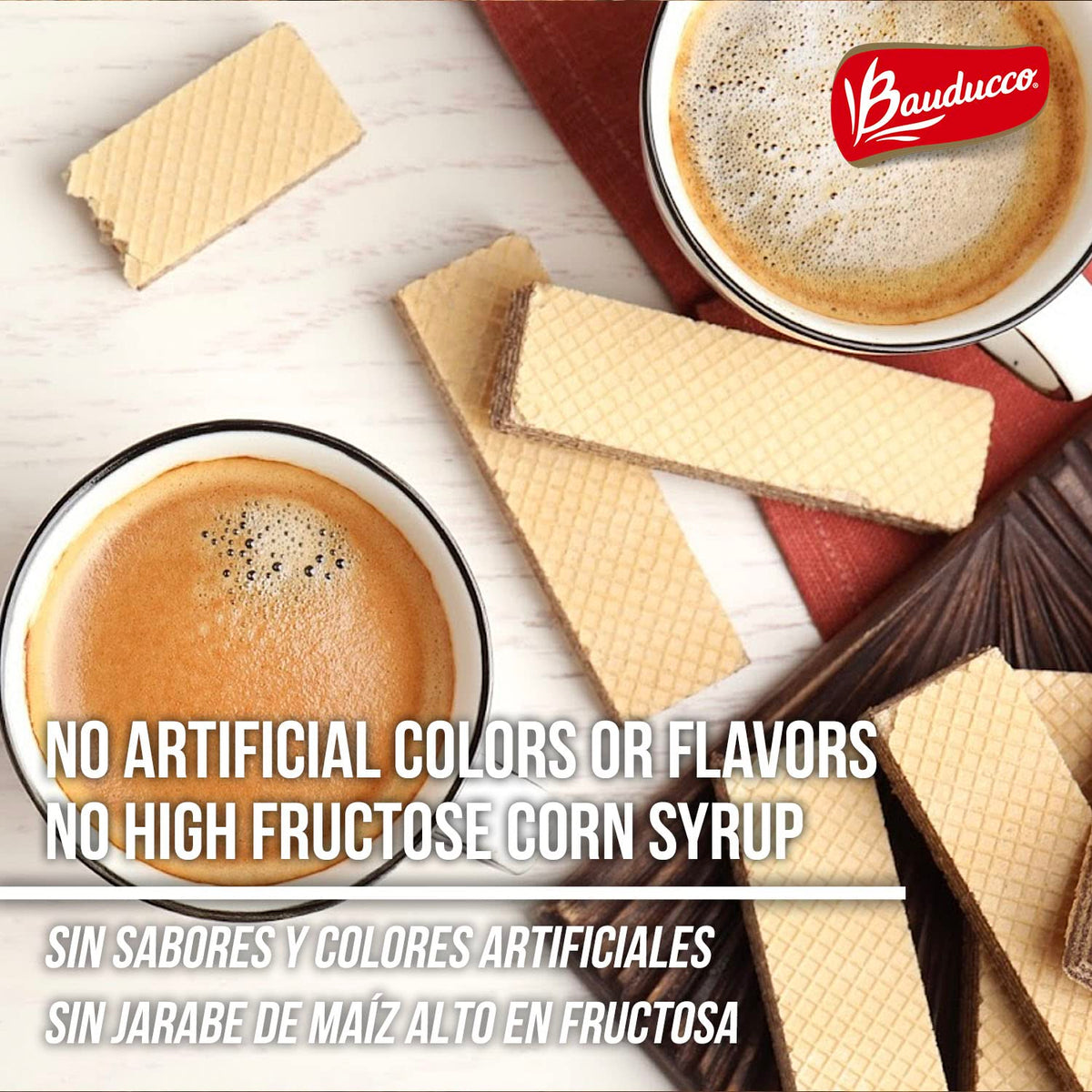 Bauducco Vanilla Wafers - Crispy Wafer Cookies With 3 Delicious, Indulgent, Decadent Layers of Vanilla Flavored Cream - Deliciou