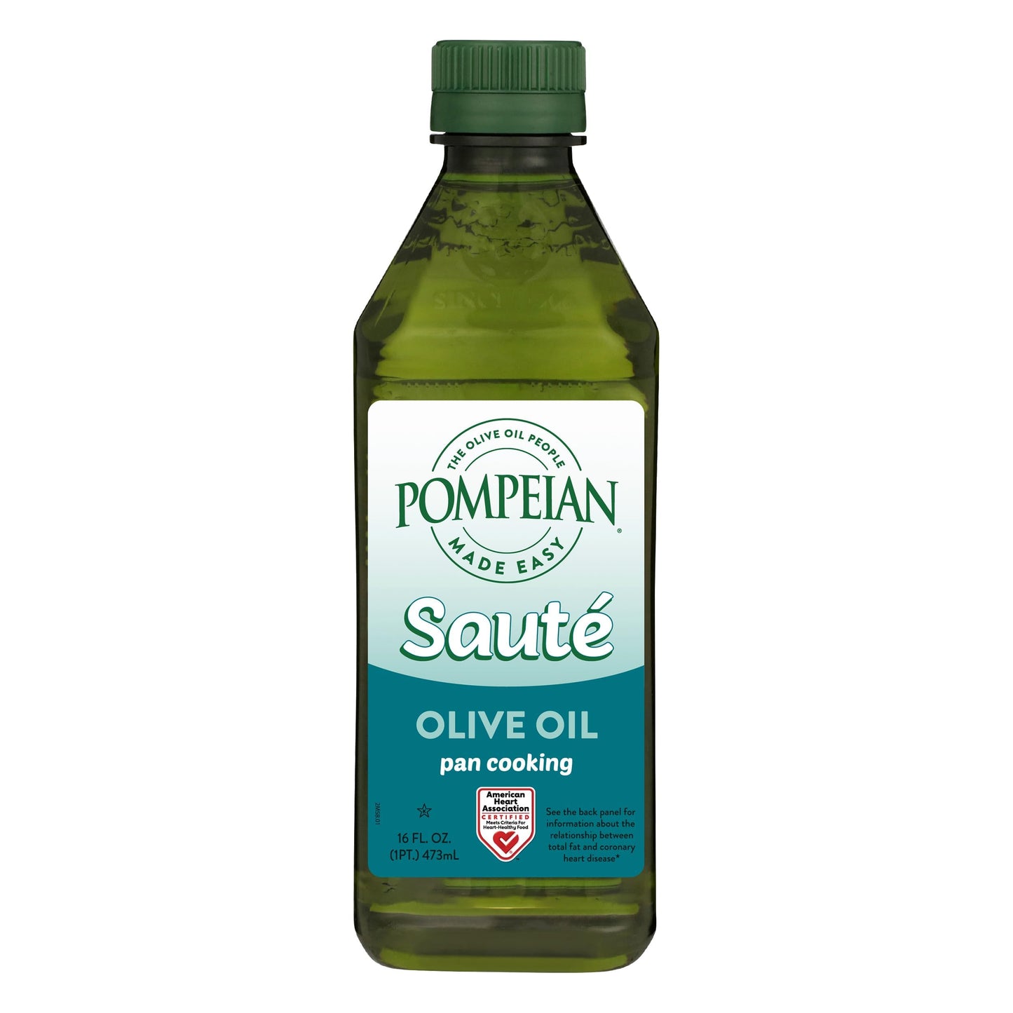 Pompeian Made Easy Sauté Olive Oil, Pan Cooking, Perfect For Sautéing Foods Such As Vegetables And Stir-Fry, American Heart Association Certified, Non-Allergenic, Non-Gmo, 16 Fl Oz (Pack Of 1)