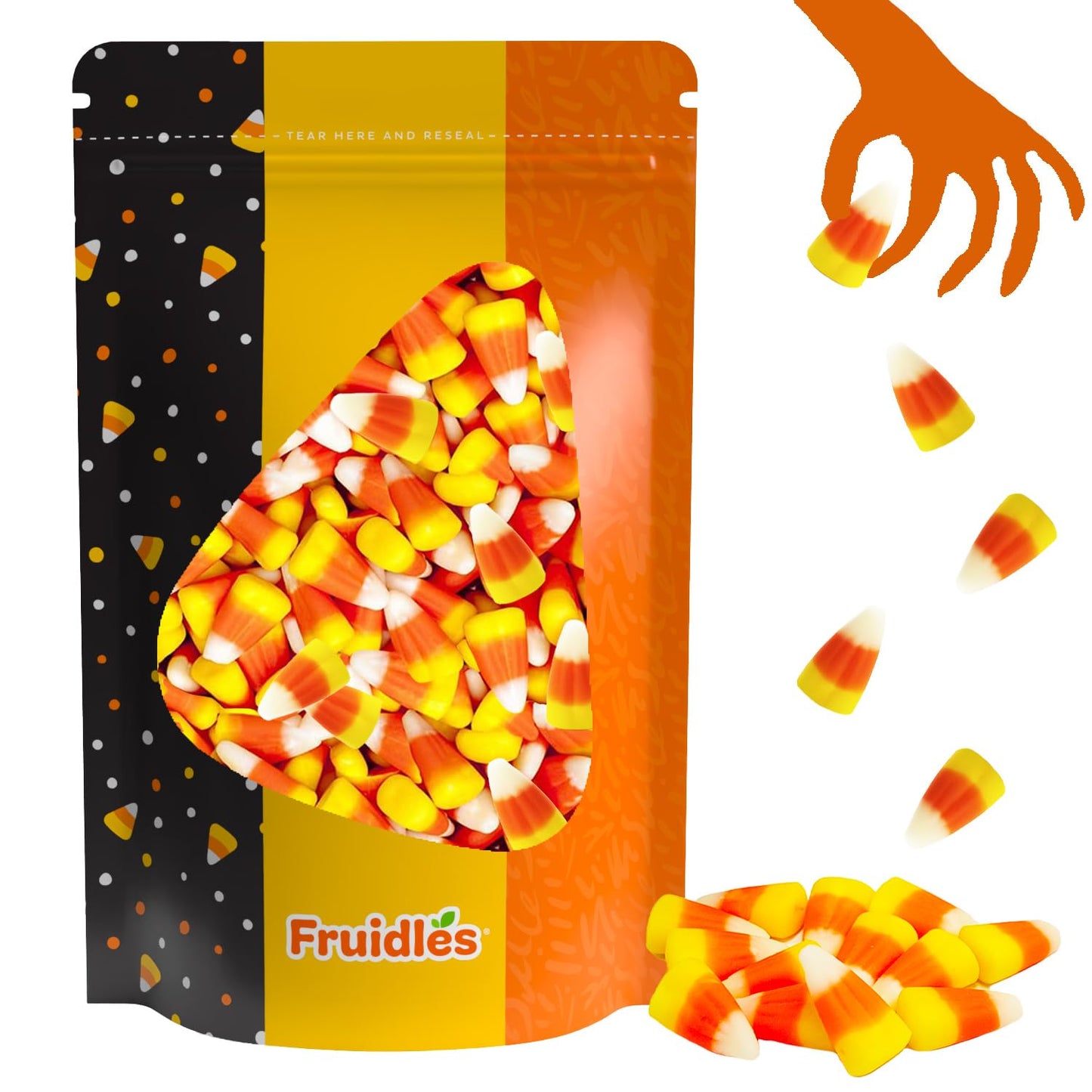 Fruidles Candy Corn - Classic Halloween Treats, 8 Ounce, Multicolor, Fun & Festive Snacking