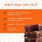 Happy Halloween Cookies Brownies Gift Basket Chocolate Fudge Brownie Cake Gift For Men Women Package | Nut Free Dairy Free