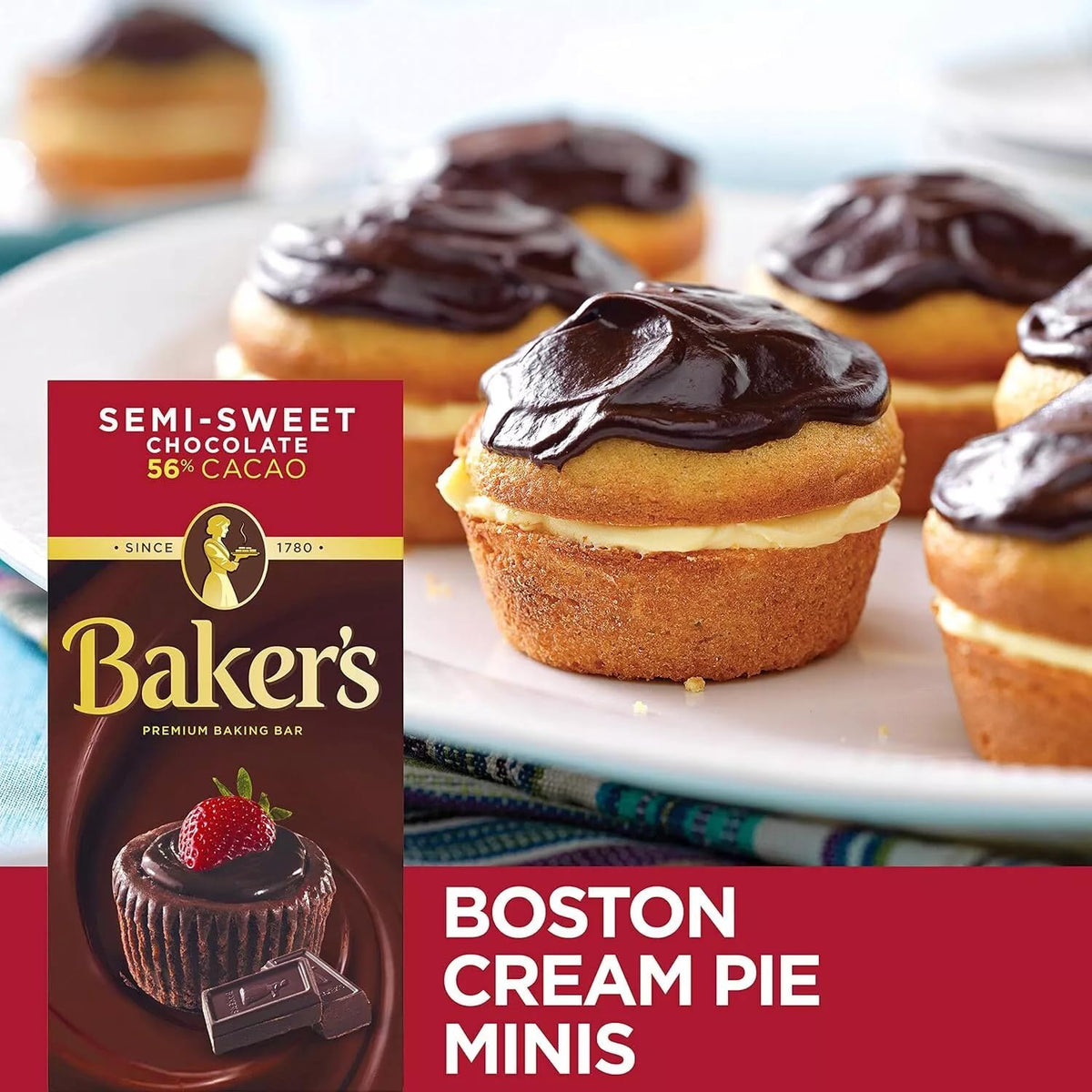 Baker'S, Semi Sweet Baking Chocolate Squares, 4Oz Box (Pack Of 4)