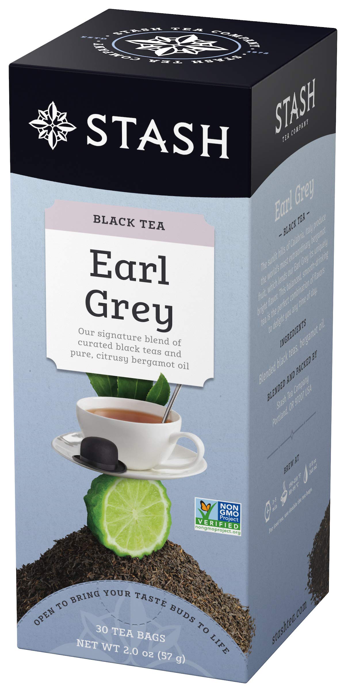 Stash Earl Grey Black Tea - 6 Boxes of 30 Tea Bags Each, Total 180 Tea Bags, Model 51070