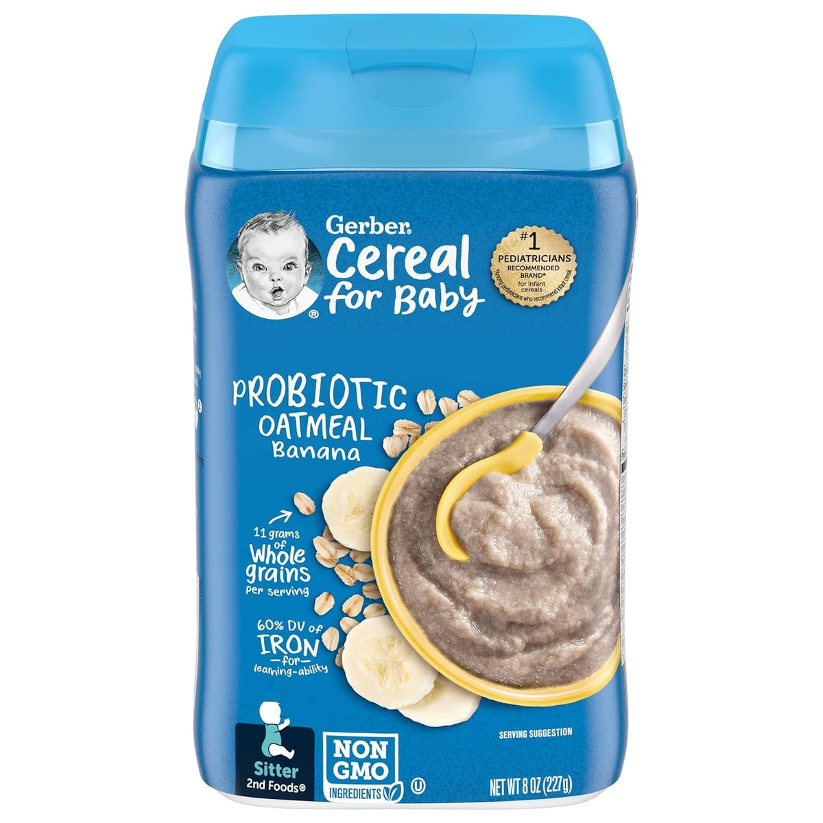 Gerber Probiotic Baby Cereal Variety Pack (8 Ounce (Pack Of 3), Variety Pack)