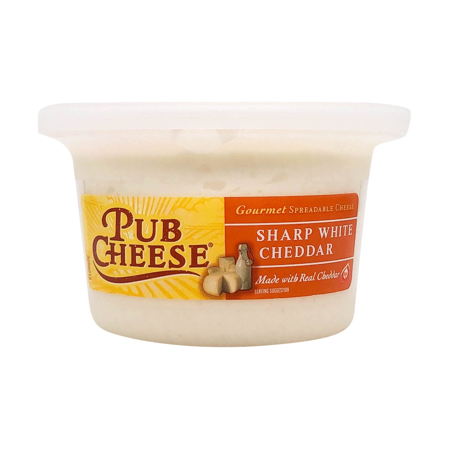 Pub Cheese, Spread White Cheddar, 8 Ounce