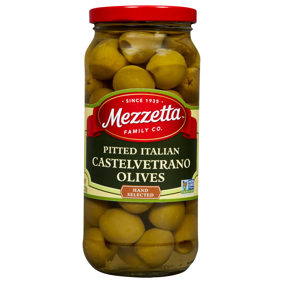 Mezzetta Pitted Castelvetrano Italian Green Olives, 8 Oz