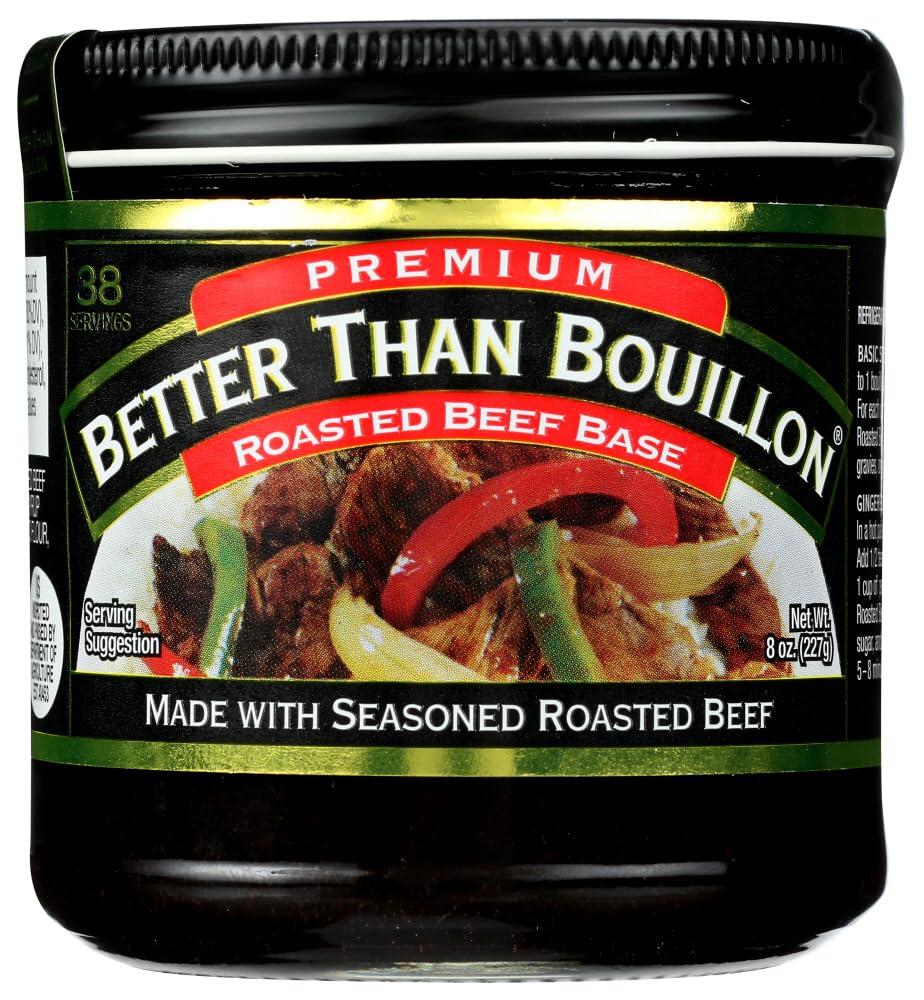 Better Than Bouillon Roasted Beef Base, Blendable Flavor, 8 OZ (Pack of 4)