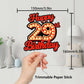 Happy 29Th Birthday Cake Topper Fluorescent Flashing Night Out Hen Movie Nightclub Theme Decor Supplies Woman Man Happy Birthday