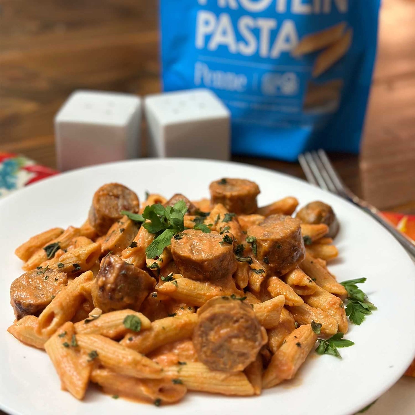 Wholesome Provisions High Protein Pasta, Gluten Free, Keto, 19g Protein, 4g Net Carb, 8 Ounce (Pack of 2)