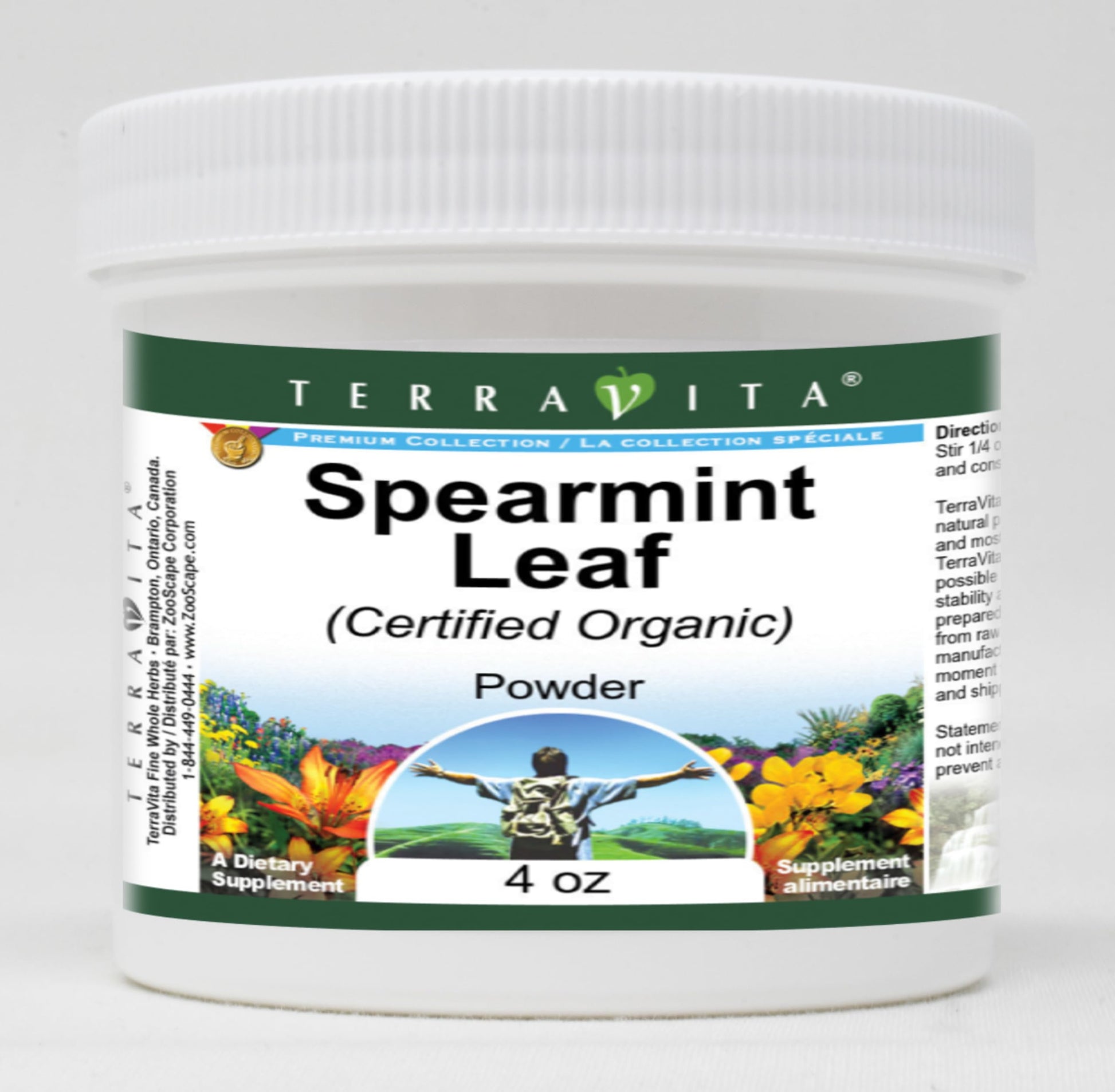 Spearmint Leaf (Certified Organic) Powder (4 oz, ZIN: 518737)