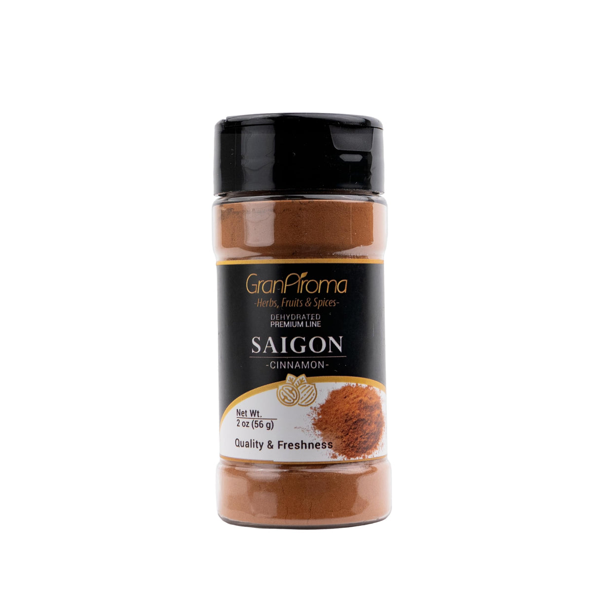 GranAroma Ground Saigon Cinnamon, Sweet Flavor, Baking & Cooking (2 Ounce)