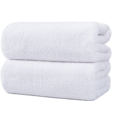 Polyte Quick Dry Lint Free Microfiber Bath Sheet, 35 X 70 In, Pack Of 2 (White)