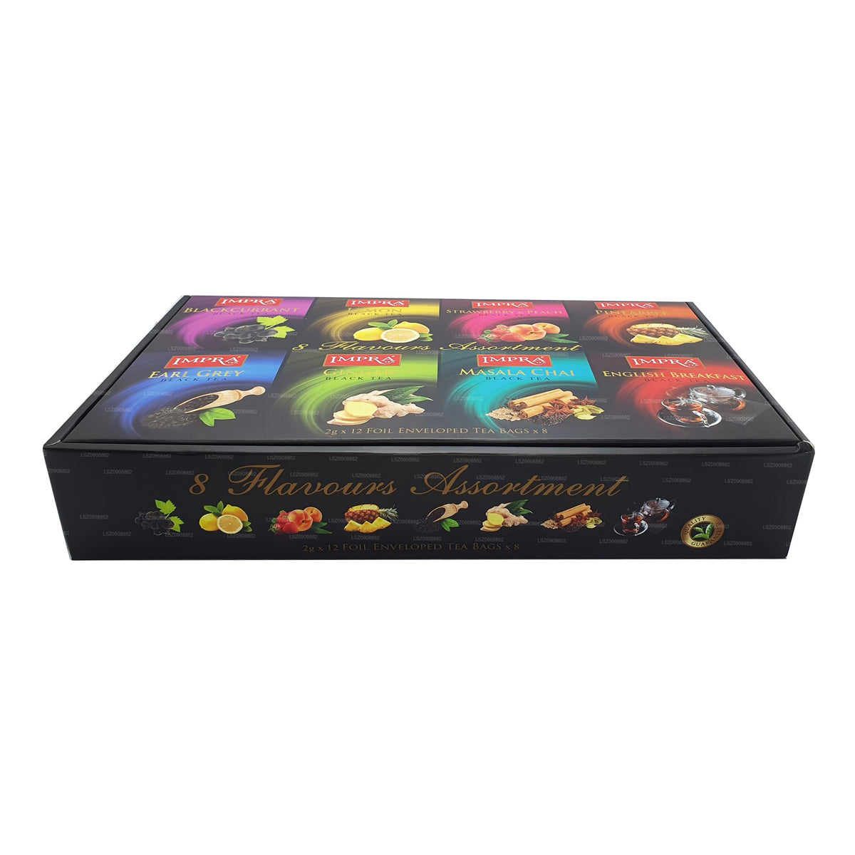 Impra Black Tea Collection Gift Pack 8 Flavors, 80-Count Tea Bags Per Order