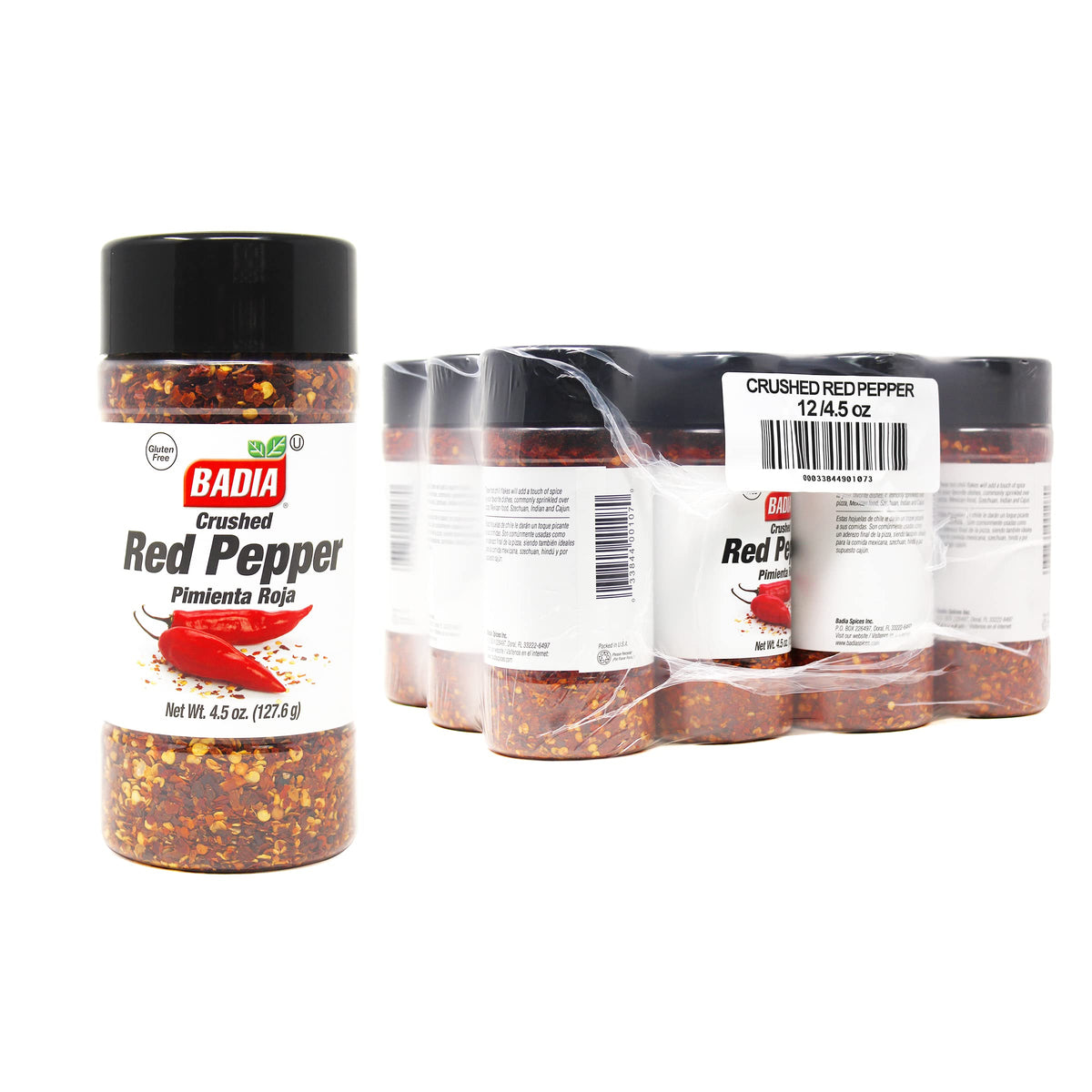 Badia Red Pepper Crushed, 4.5 Ounce (Pack of 12)