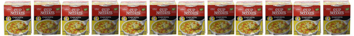 Nissin Cup O Noodles Chicken, 2.25-Ounce (Pack of 12)