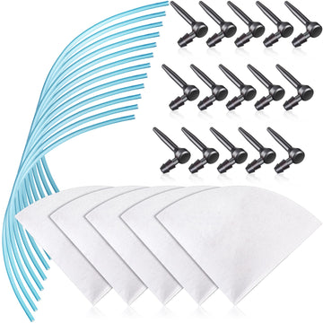 Tegeme 35 Pcs Maple Syrup Tapping Kit 15 Plastic Tree Taps Spiles 15 Syrup Collection Tubes Drops with 5 Sap Filter for Maple Bi