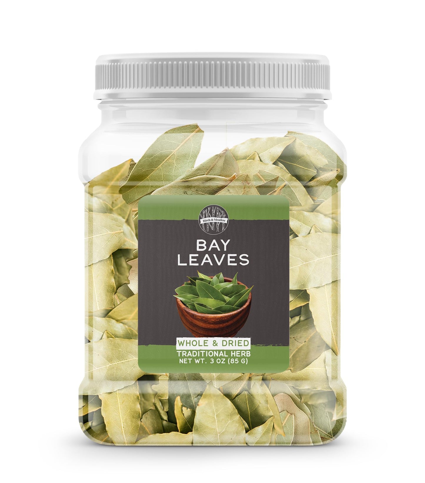 Birch & Meadow 3 oz of Whole Bay Leaves, Turkish Bay Leaves, Savory, Soups & Sauces