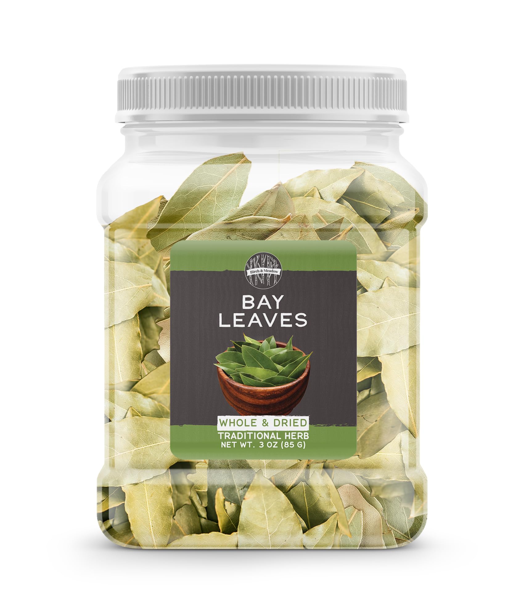 Birch & Meadow 3 oz of Whole Bay Leaves, Turkish Bay Leaves, Savory, Soups & Sauces