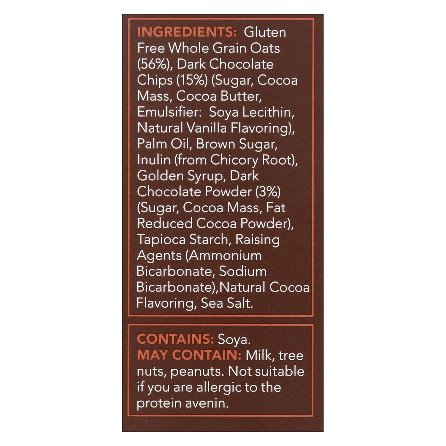 Nairns Cookie Oatmeal Choc Gf