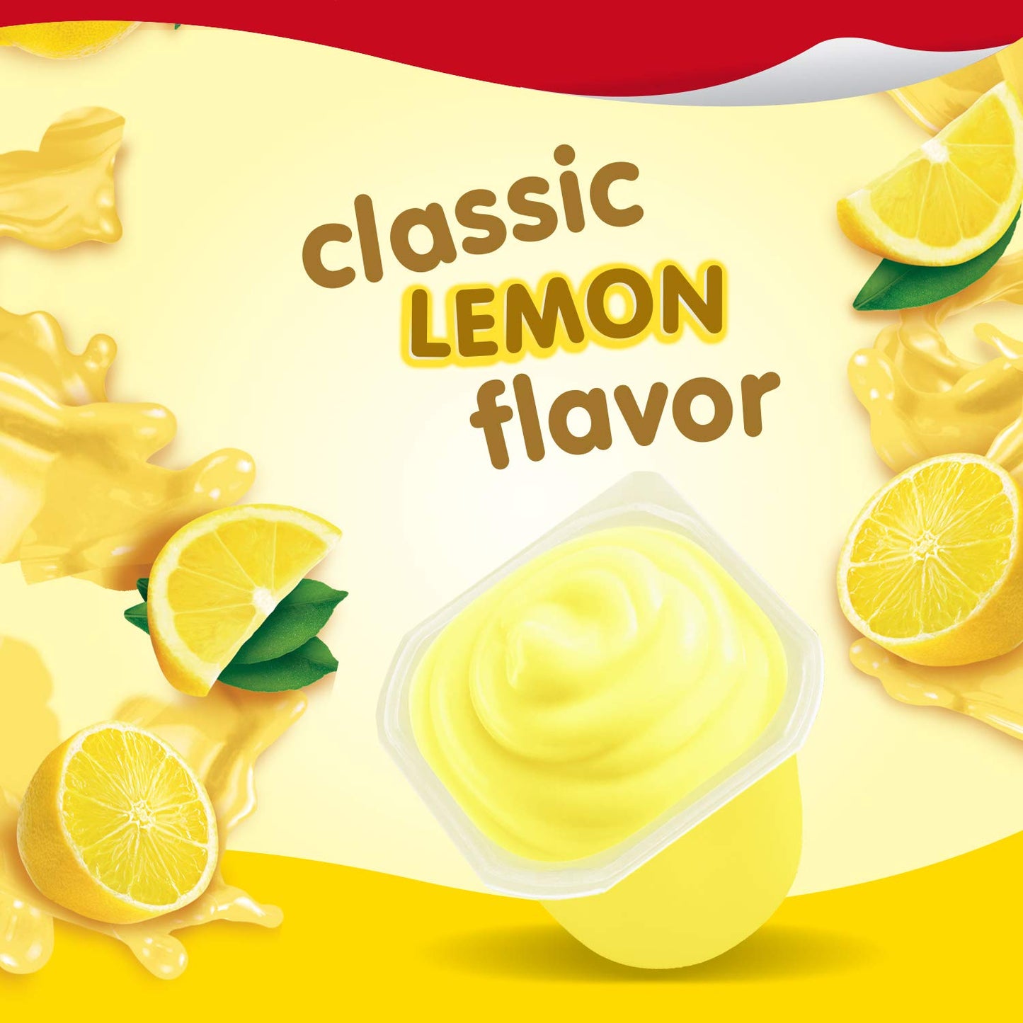 Hunts Snack Pack Pudding Lemon, 4 Cups, 3.25 oz Each, 2-Packs