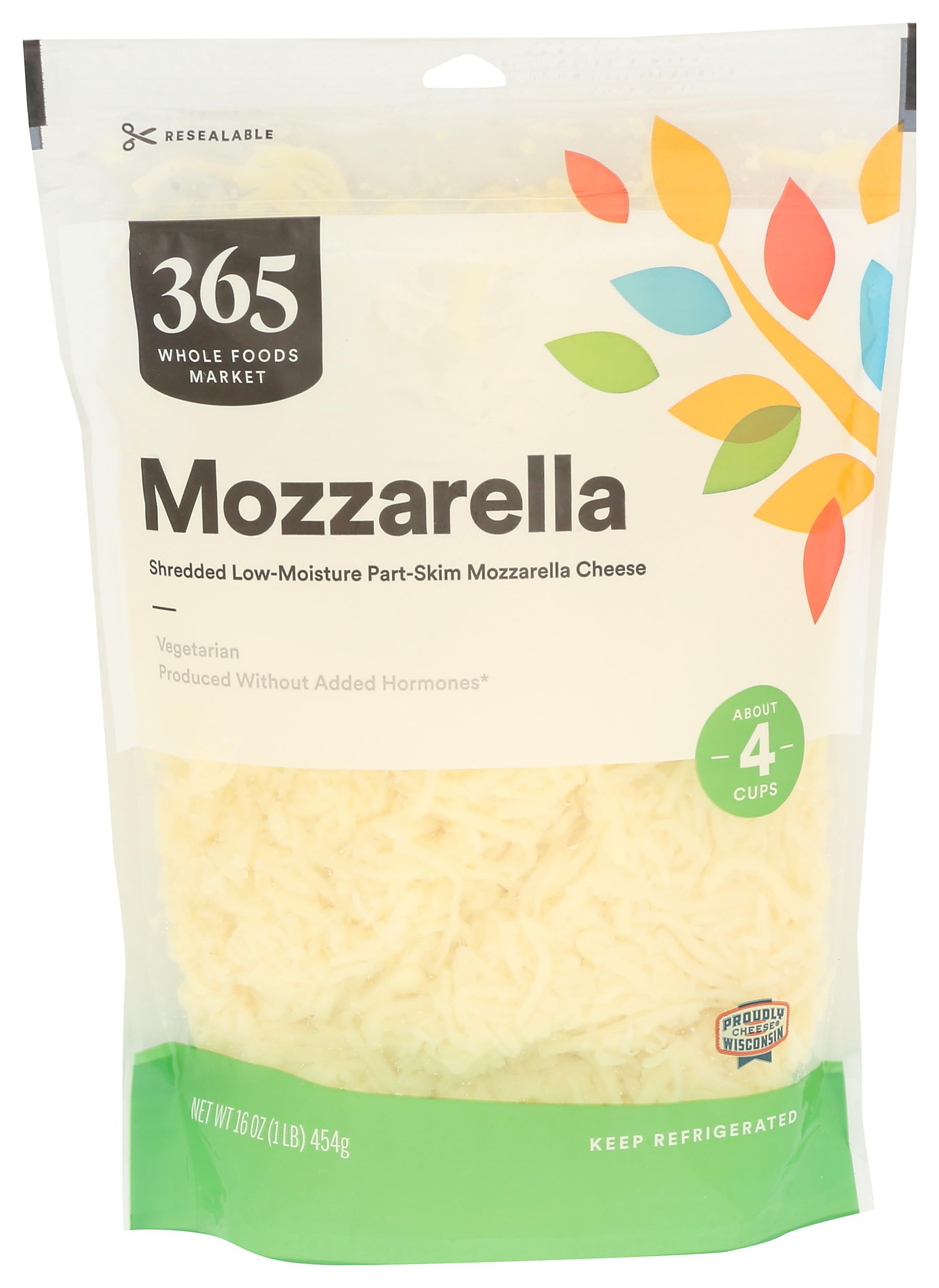 365 by Whole Foods Market Shredded Mozzarella, 16 OZ