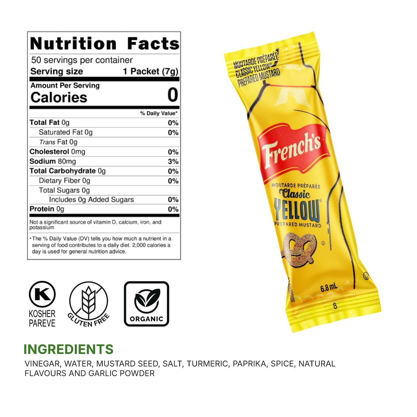 Condiment Variety Pack Single Serve Pouches: Each of KETCHUP, MUSTARD, and RELISH - Perfect for Picnics, Lunch Boxes, BBQs, Trav
