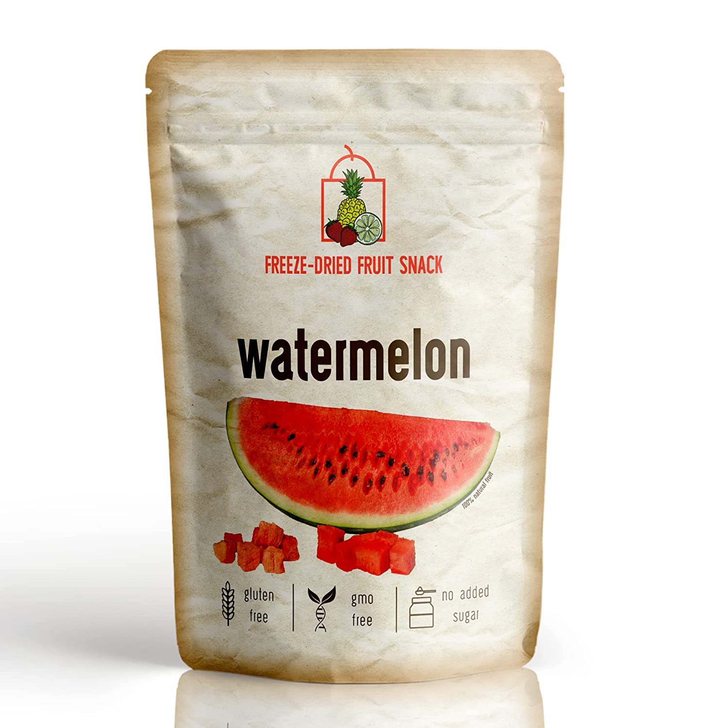 Freeze-Dried Watermelon - 7 Pack - 100% Real Fruit, No Sugar Added, Crunchy & Delicious, Long Shelf Life