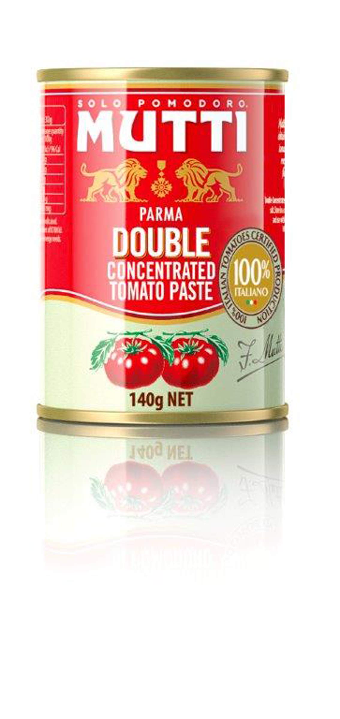 Mutti Double Concentrated Tomato Paste, 4.94 oz Can, 12 Pack - Italy’s #1 Canned Tomatoes, Vegan & Gluten Free, No Additives