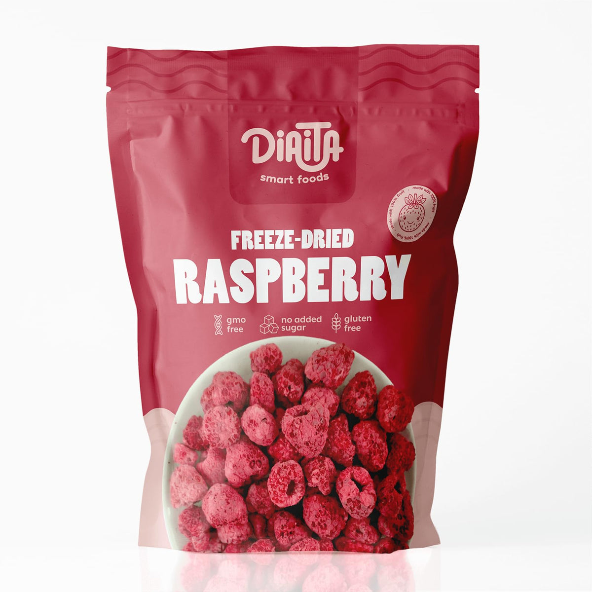 Freeze-Dried Raspberry - 7 Pack - 100% Real Fruit, No Sugar Added, Crunchy & Delicious, Long Shelf Life