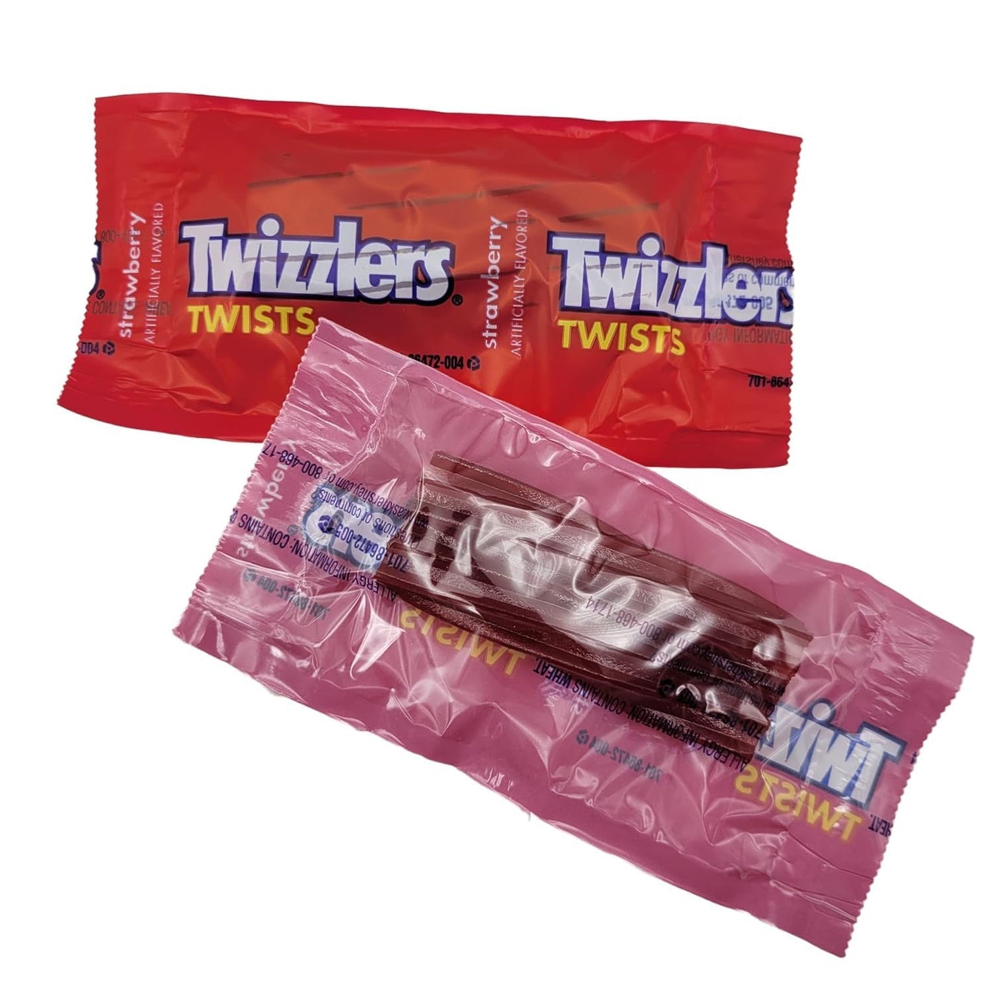 Petories Twizzler Twist Strawberry Licorice Candy – 3 LBS Bulk Pack – Individually Wrapped Chewy Red Candy for Parties and Snacks