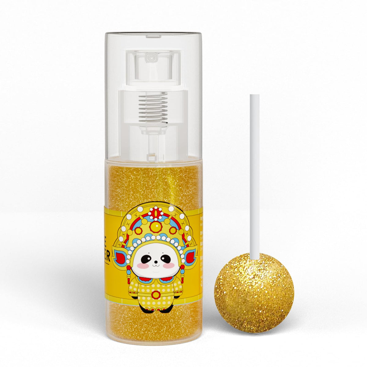 CAKESTAR Edible Glitter Spray, 10g Luster Dust for Cakes & Drinks, Gold