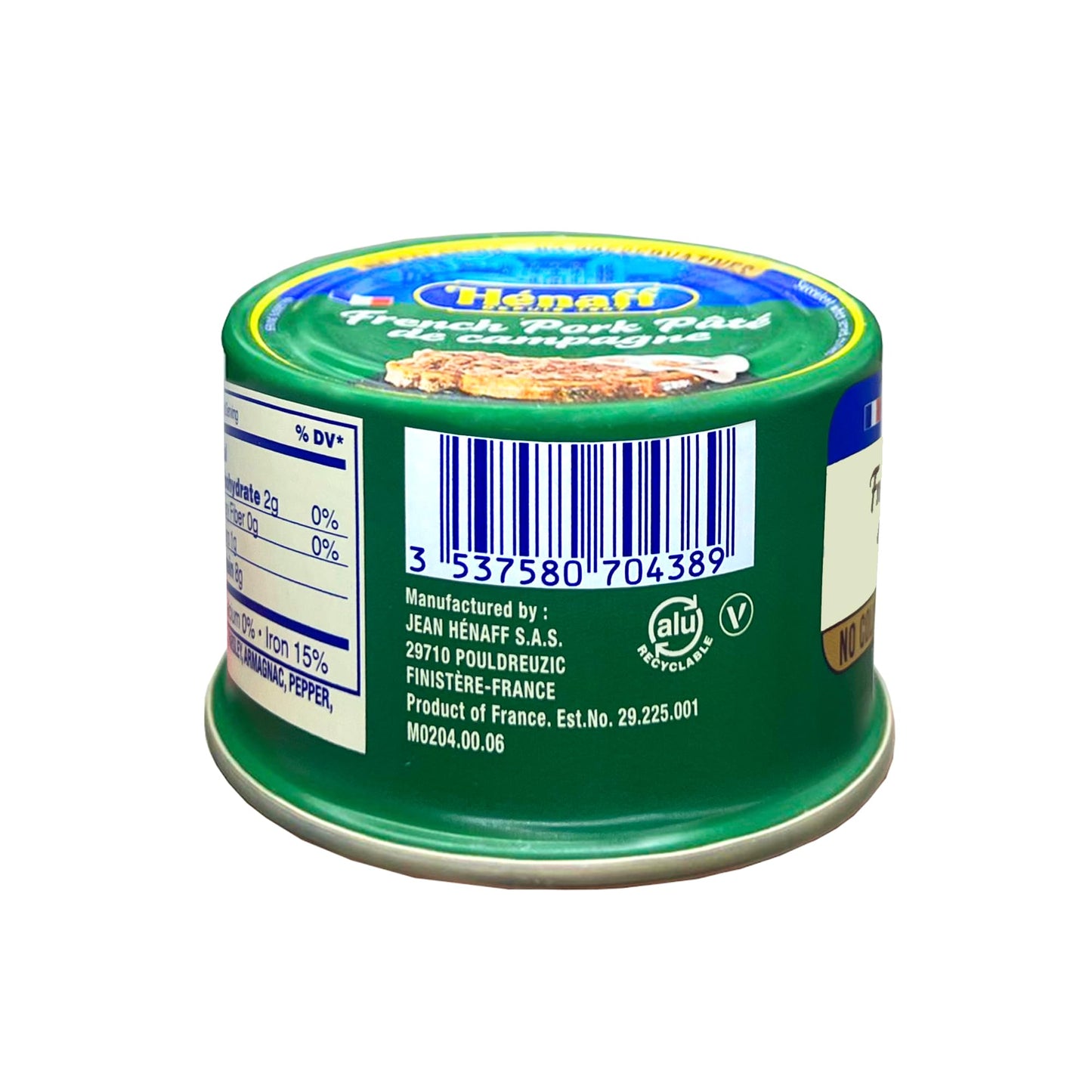 Henaff French Pork Pate de campagne, Country Pate - 130 grams